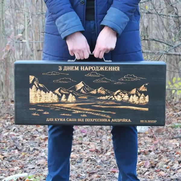 Набор шампуров в деревянной коробке "Бодрый" 1208 фото
